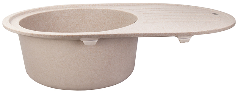 Мойка-Гранит "KAISER"  770x500x200 песочный (овальная)