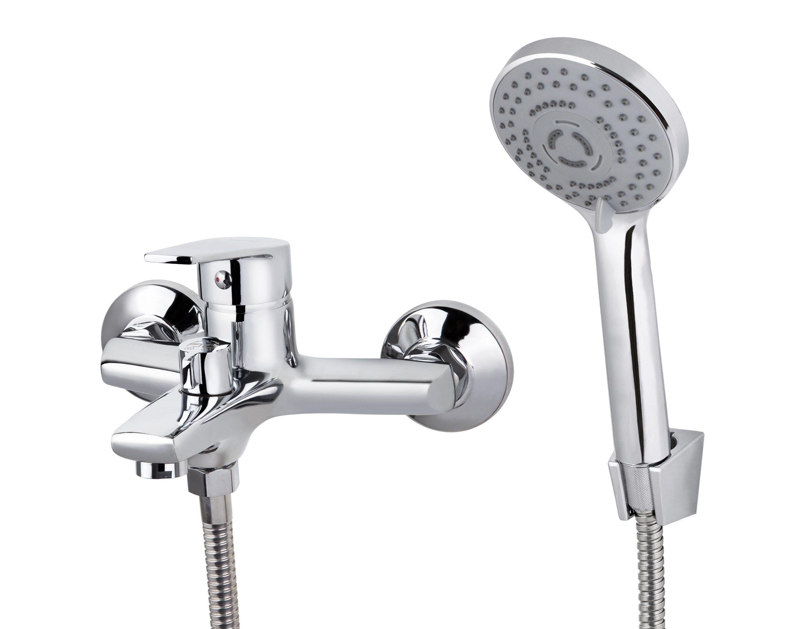 Смеситель VIKO  V-3002 для ванны и душа, цинковый сплав, хром, короткий