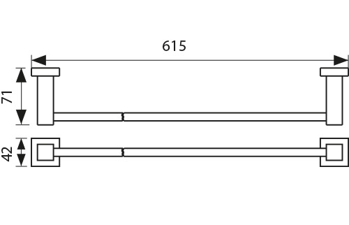 4307 Держатель полотенца(прямой)_2