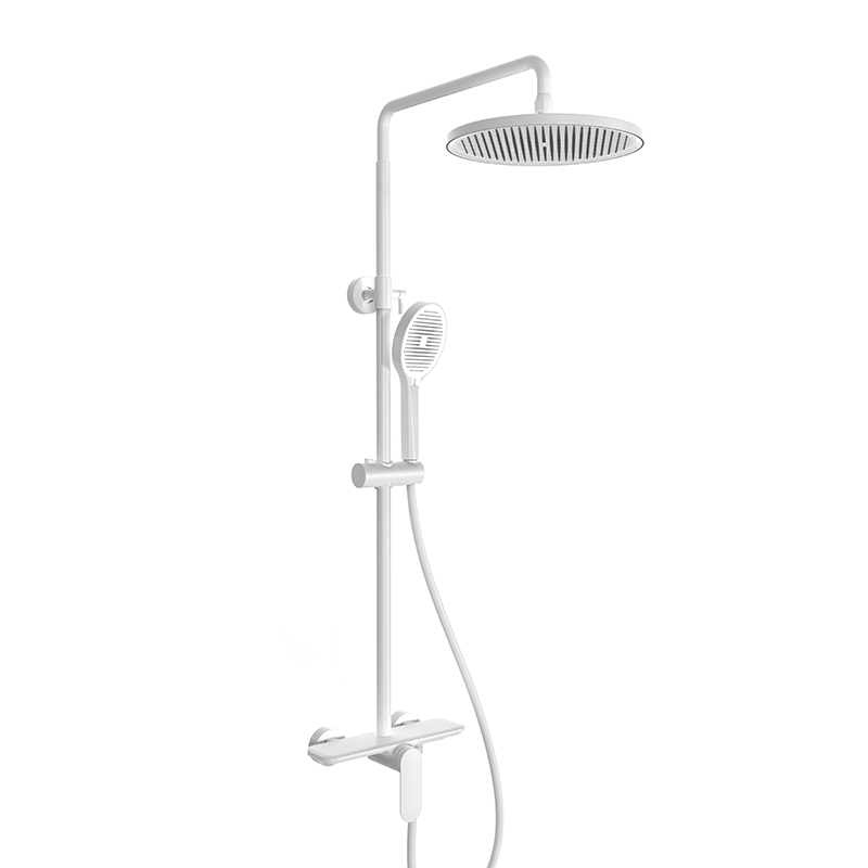 Душевая система однорычажная KAISER Arena 33282-4, белый матовый, латунь