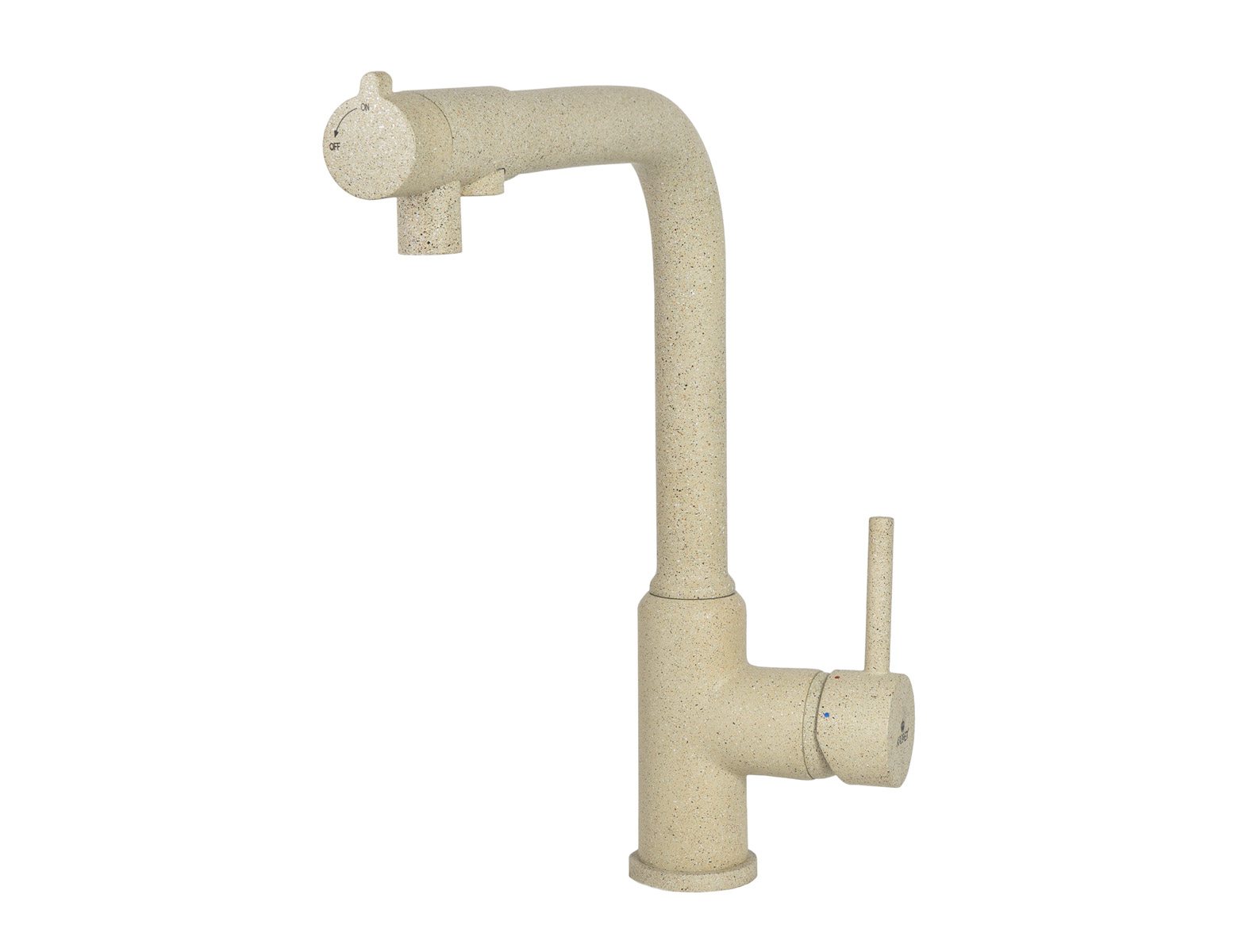 Смеситель KAISER Teka 13044-16 для кухни с подачей фильтрованной воды, песочный, излив поворотный, л