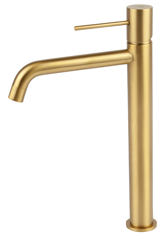 Смеситель KAISER Vita 43311-3 для раковины, высокий, латунь, шлифованное золото