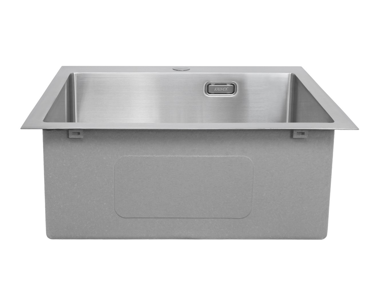 Мойка из нержавейки KAISER 540x510x200*3.0+1.2mm (цвет покрытия: сталь) /сифон