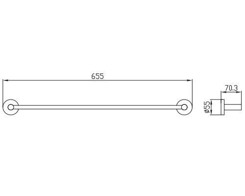 4107 Держатель полотенца(прямой)_2 4107 Держатель полотенца(прямой)_2