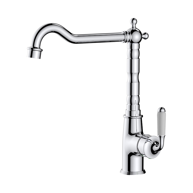 Смеситель KAISER Vincent 31544 для кухни, хром, излив поворотный, латунь