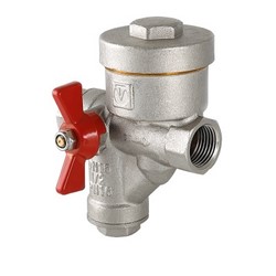 Кран шар. VALTEC 1/2" с фильтром и ред. давления, рукоятка бабочка (левый)