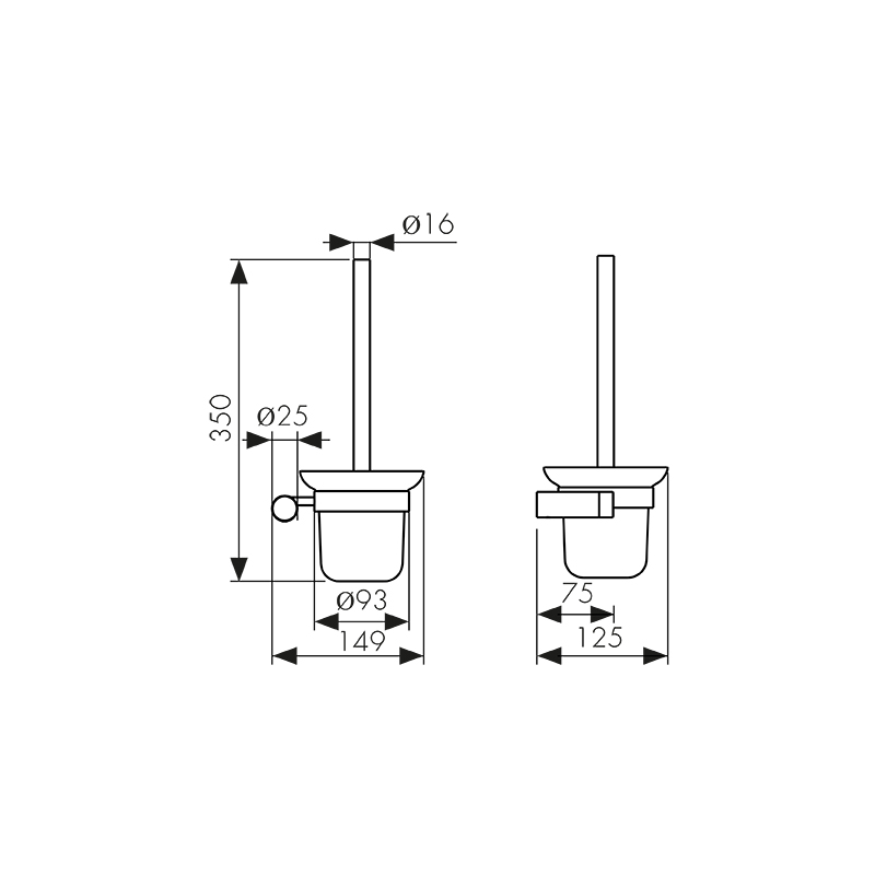 3296 Держатель для туалетного ёршика настенный_2 3296 Держатель для туалетного ёршика настенный_2