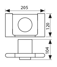 Держатель стакана(стекло) KAISER хром (латунь)