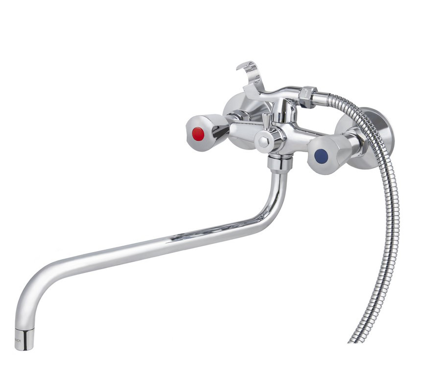 Смеситель KAISER Luna 11080 для ванны и душа, латунь, хром, поворотный