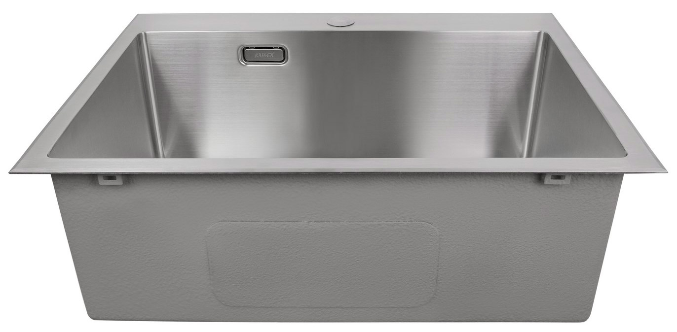 Мойка из нержавейки KAISER 600x450x200*3.0+1.2mm (цвет покрытия: сталь)/сифон