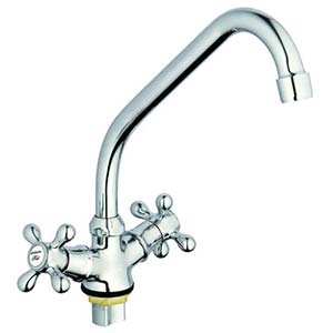 Смеситель G-lauf  QFR4-A722 для кухни, хром, излив поворотный, цинковый сплав