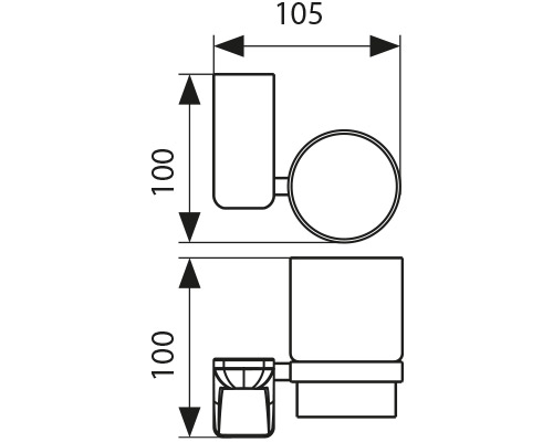 4505 Держатель стакана(стекло)_2 4505 Держатель стакана(стекло)_2
